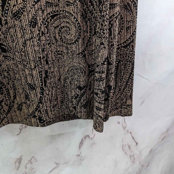 Alex Evenings Jacket Women Large Gold Sparkle Shimmer Metallic Lightweight Zip - Picture 8 of 13